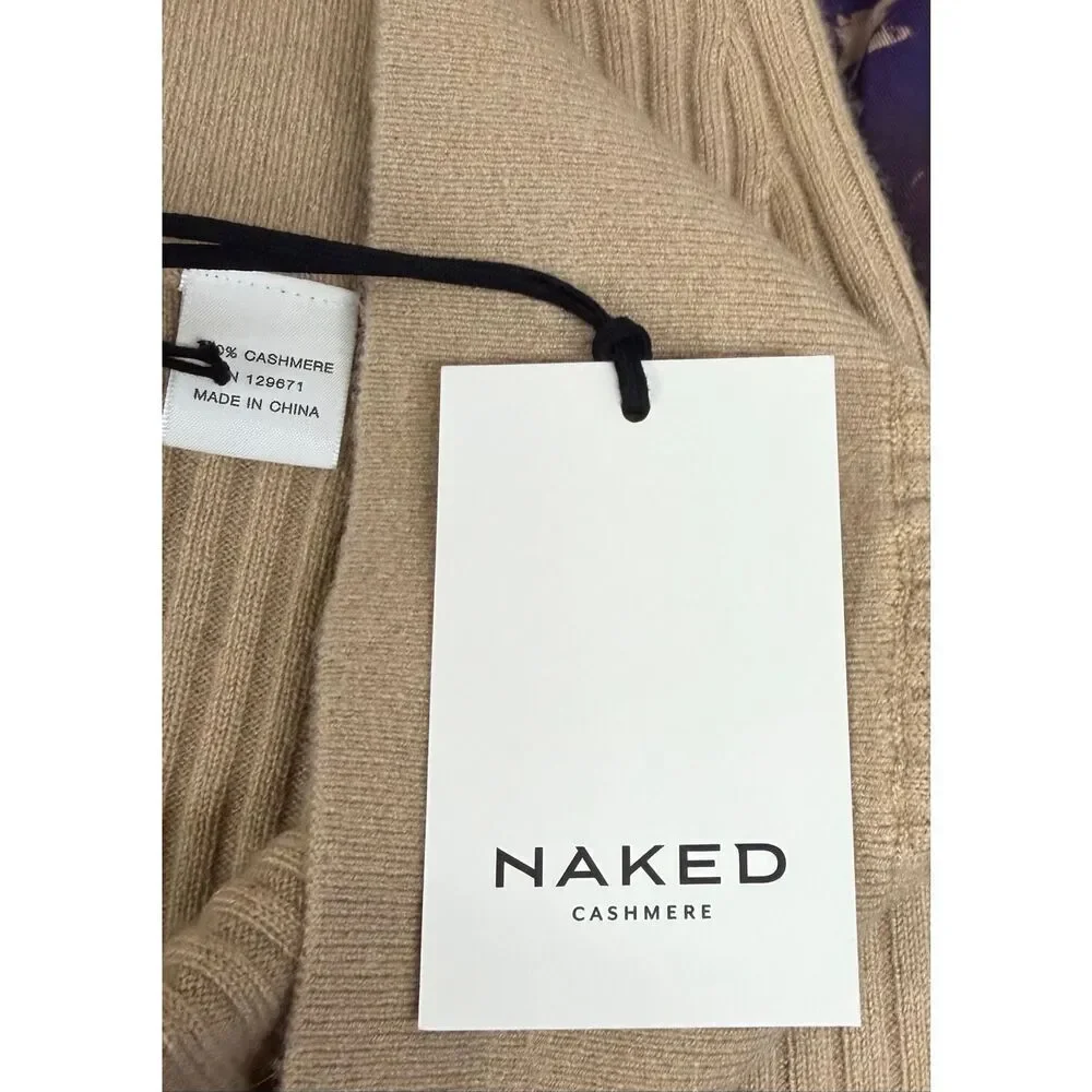 Naked Cashmere 100% Cashmere Skirt in Camel New With Tags Size Medium